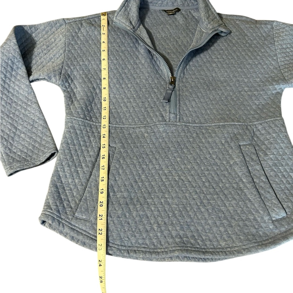 Eddie Bauer Quilted Half-Zip in Blue - Picture 10 of 12